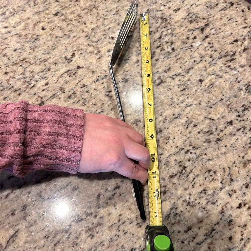 Vintage EKCO 13.5” Slotted Spatula Chromium‎ Plated USA w/ Nylon Handle